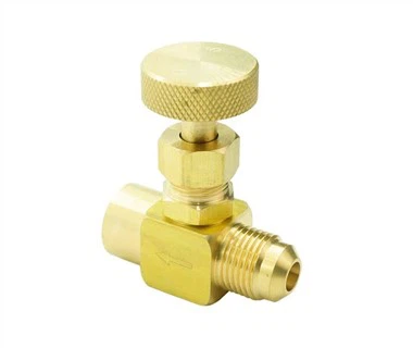 brass flare needle valve