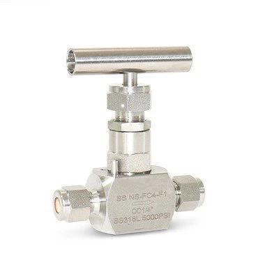 compression tube needle valve